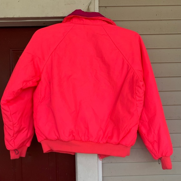 Vintage Jackets & Coats Vintage Neon Highlighter Pink Columbia Jacket Poshmark